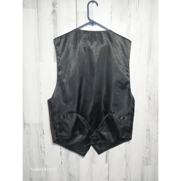 Scully Men’s Western 4 Snap Front Vest Brown Suede Leather Size XL - Picture 3 of 5